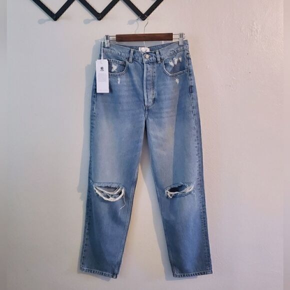 Boyish The Toby High Waisted Tapered Jeans in Great Dictator Size 27 NWT - Picture 5 of 13